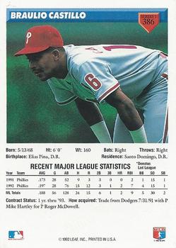 Braulio Castillo  baseball card collectible - Main Image 2