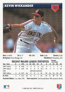 Kevin Wickander  baseball card collectible - Main Image 2