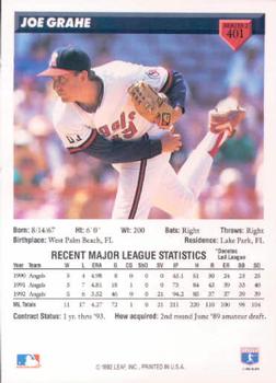 Joe Grahe  baseball card collectible - Main Image 2