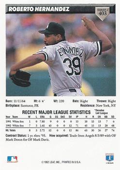 Roberto Hernandez  baseball card collectible - Main Image 2