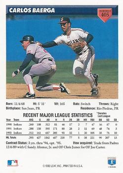 Carlos Baerga  baseball card collectible - Main Image 2