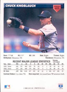 Chuck Knoblauch  baseball card collectible - Main Image 2