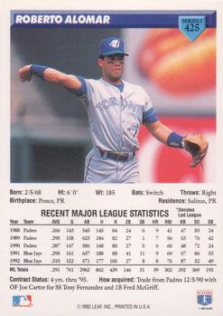 Roberto Alomar  baseball card collectible - Main Image 2
