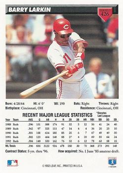 Barry Larkin  baseball card collectible - Main Image 2