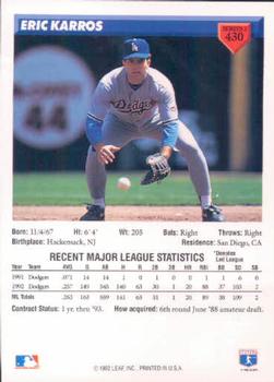 Eric Karros  baseball card collectible - Main Image 2