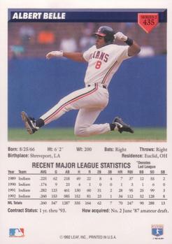 Albert Belle  baseball card collectible - Main Image 2
