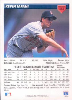 Kevin Tapani  baseball card collectible - Main Image 2