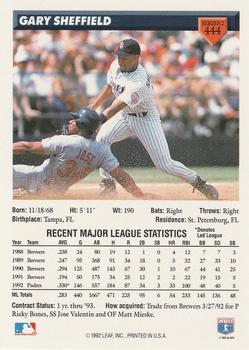 Gary Sheffield  baseball card collectible - Main Image 2