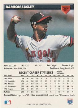 Damion Easley  baseball card collectible - Main Image 2