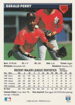 Gerald Perry  baseball card collectible - Main Image 2