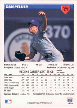 Dan Peltier  baseball card collectible - Main Image 2
