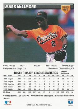 Mark McLemore  baseball card collectible - Main Image 2