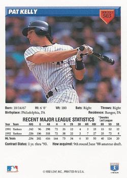 Pat Kelly  baseball card collectible - Main Image 2