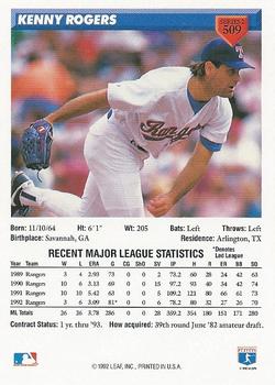 Kenny Rogers  baseball card collectible - Main Image 2