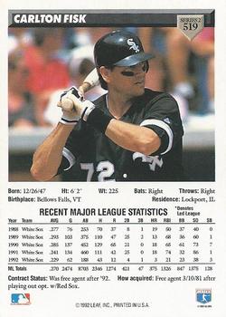 Carlton Fisk  baseball card collectible - Main Image 2