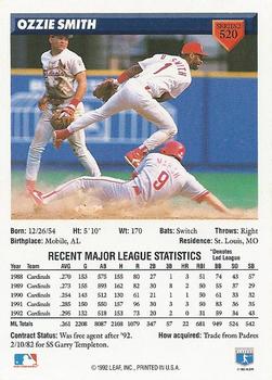 Ozzie Smith  baseball card collectible - Main Image 2