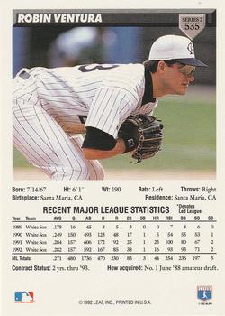 Robin Ventura  baseball card collectible - Main Image 2
