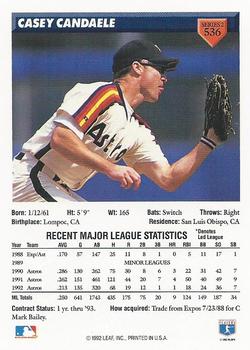 Casey Candaele  baseball card collectible - Main Image 2