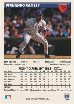 Fernando Ramsey  baseball card collectible - Main Image 2