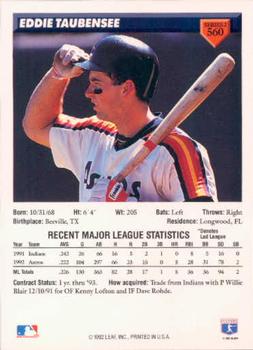 Eddie Taubensee  baseball card collectible - Main Image 2