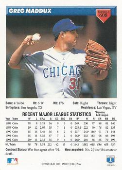 Greg Maddux  baseball card collectible - Main Image 2