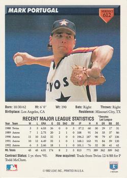 Mark Portugal  baseball card collectible - Main Image 2