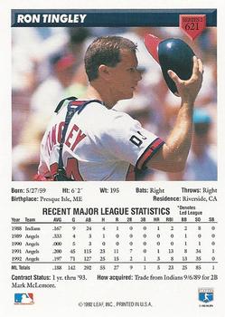 Ron Tingley  baseball card collectible - Main Image 2