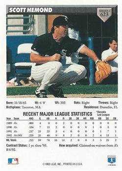 Scott Hemond  baseball card collectible - Main Image 2