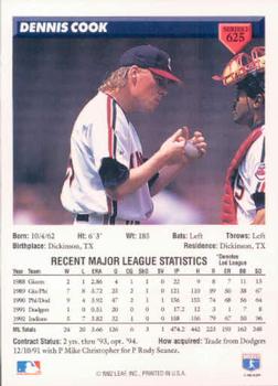 Dennis Cook  baseball card collectible - Main Image 2