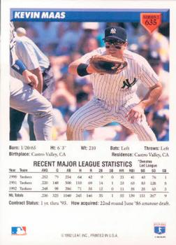 Kevin Maas  baseball card collectible - Main Image 2