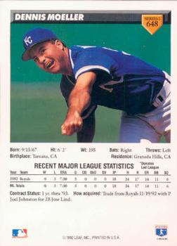 Dennis Moeller  baseball card collectible - Main Image 2