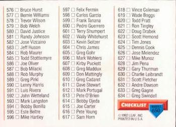 Checklist: 556-634  baseball card collectible - Main Image 2