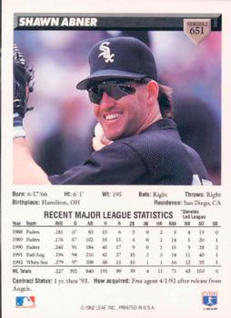 Shawn Abner  baseball card collectible - Main Image 2