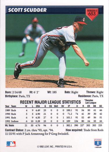 Scott Scudder  baseball card collectible - Main Image 2