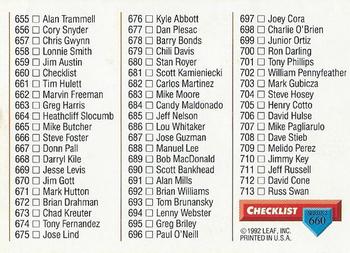 Checklist: 635-713  baseball card collectible - Main Image 2