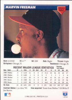 Marvin Freeman  baseball card collectible - Main Image 2