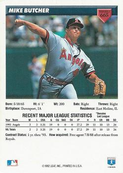 Mike Butcher  baseball card collectible - Main Image 2