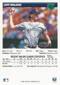 Jeff Nelson  baseball card collectible - Main Image 2