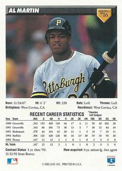 Al Martin  baseball card collectible - Main Image 2