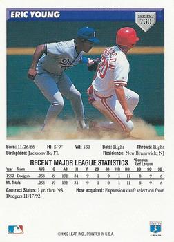 Eric Young  baseball card collectible - Main Image 2