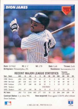 Dion James  baseball card collectible - Main Image 2