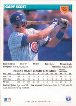 Gary Scott  baseball card collectible - Main Image 2