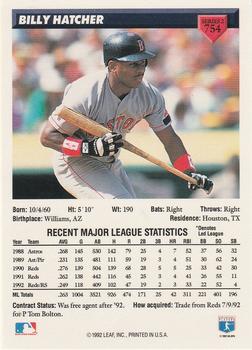 Billy Hatcher  baseball card collectible - Main Image 2