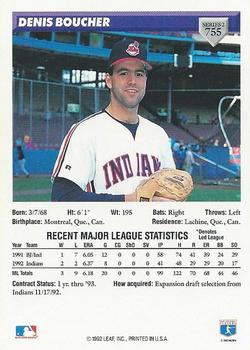 Denis Boucher  baseball card collectible - Main Image 2