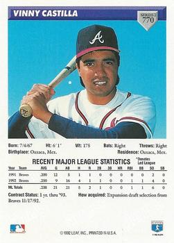 Vinny Castilla  baseball card collectible - Main Image 2