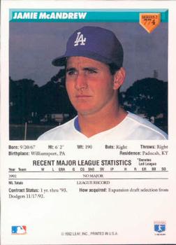 Jamie McAndrew  baseball card collectible - Main Image 2