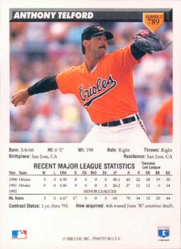 Anthony Telford  baseball card collectible - Main Image 2