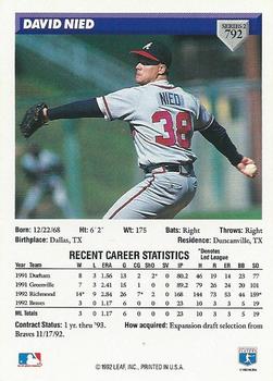 David Nied  baseball card collectible - Main Image 2