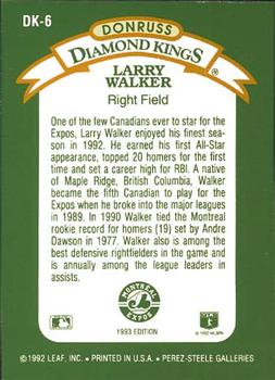Larry Walker  baseball card collectible - Main Image 2