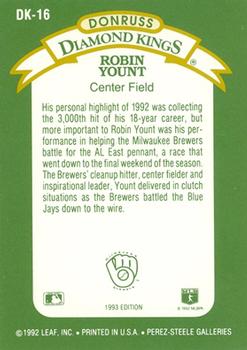 Robin Yount  baseball card collectible - Main Image 2